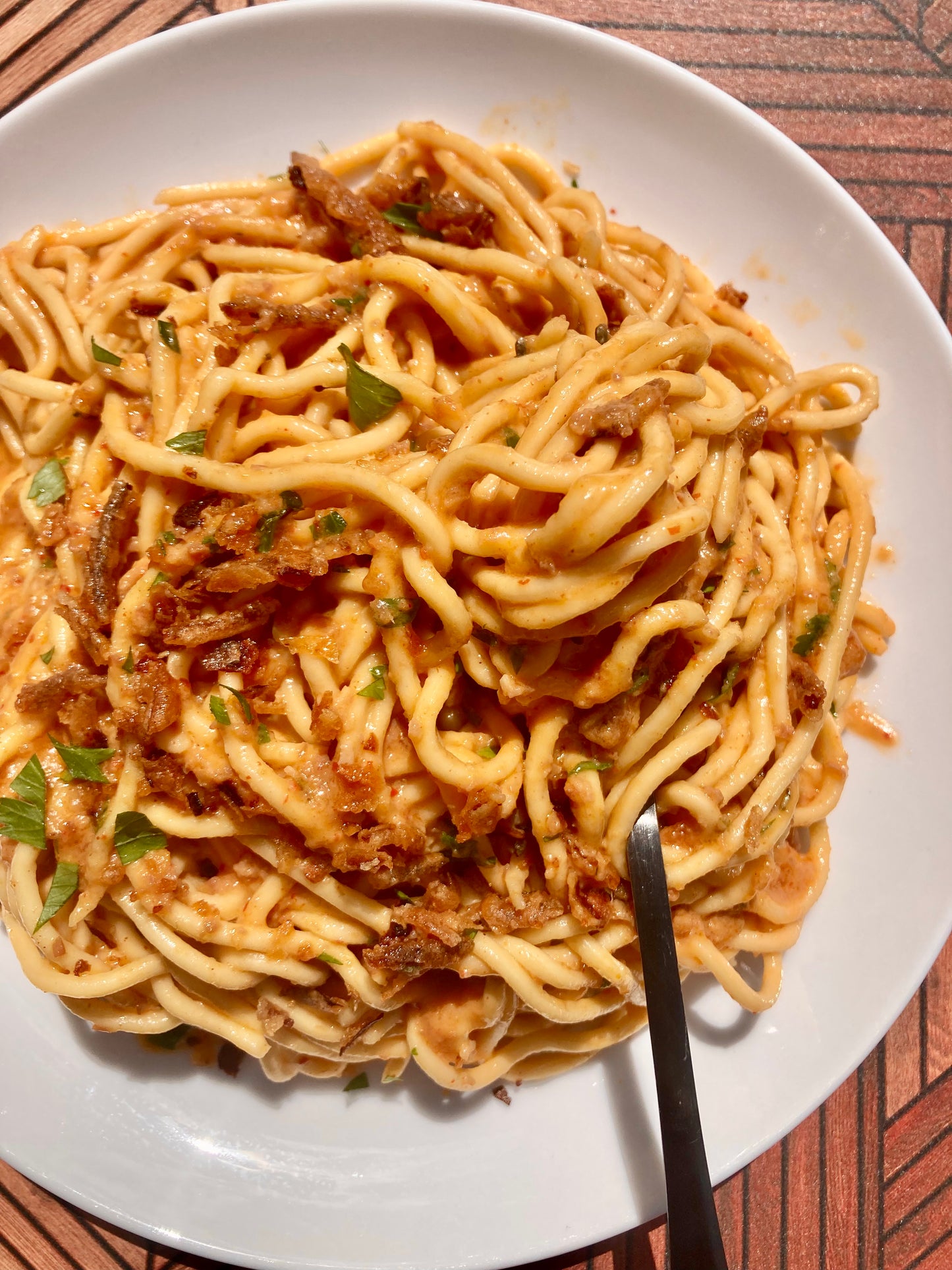 9/30 - Nduja Garlic Rosemary Spaghetti